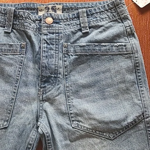 FREE PEOPLE Bermuda Denim Shorts - Picture 12 of 14